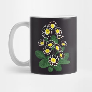 Floral pattern in dark colors. Primula Mug